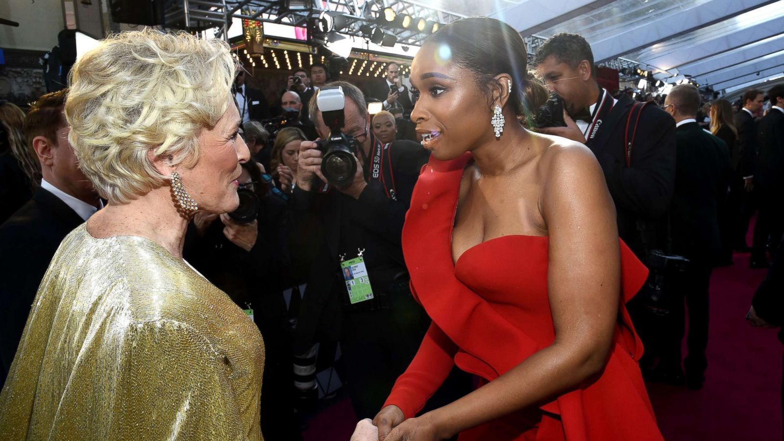 PHOTO: Glenn Close and Jennifer Hudson at the 91st Annual Academy Awards, in Hollywood, Calif., Feb. 24, 2019.