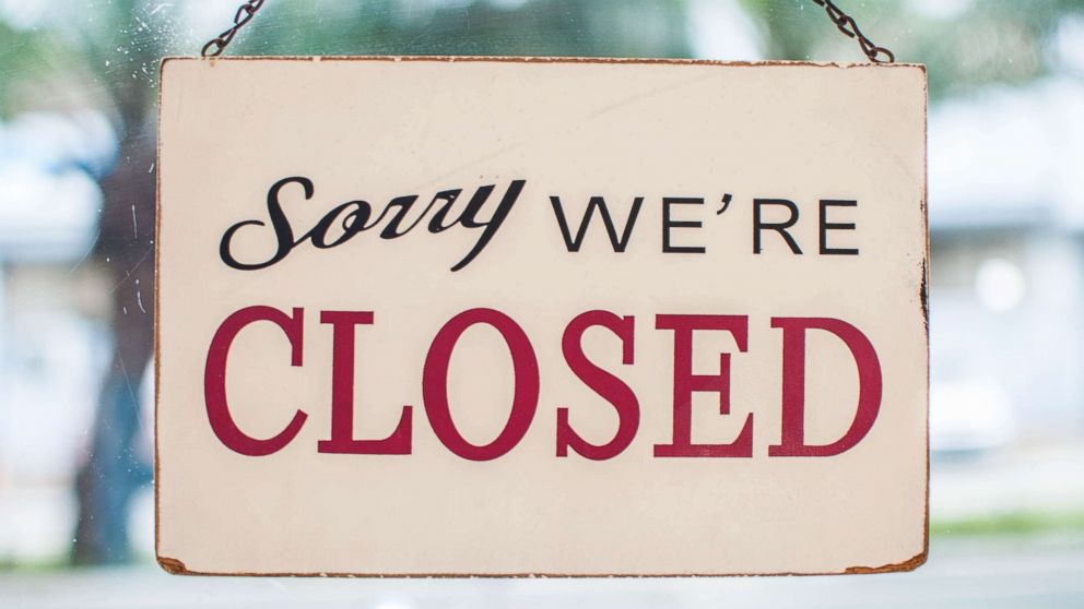 PHOTO: PHOTO: A closed sign in this stock photo.