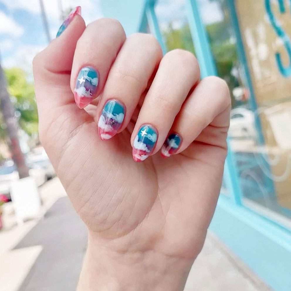 Elysee Nails I Aha rainbow cloud nail stickers – Elysee nails
