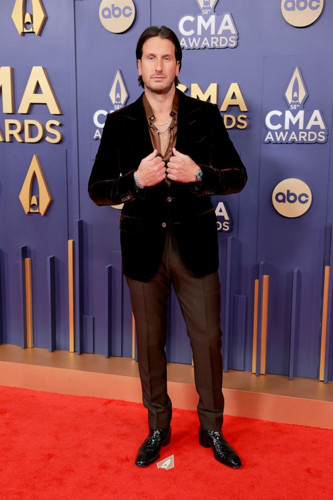 PHOTO: Russell Dickerson attends The 58th Annual CMA Awards at Music City Center, Nov. 20, 2024, in Nashville, Tenn.