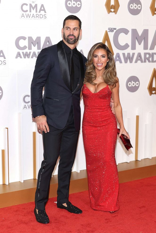 PHOTO: Eric Decker and Jessie James Decker attend The 56th Annual CMA Awards at Bridgestone Arena, Nov. 9, 2022, in Nashville, Tenn.