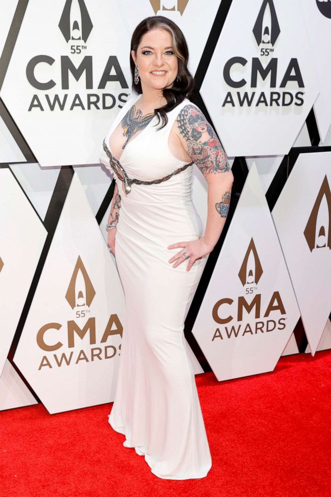 PHOTO: Ashley McBryde attends the 55th annual Country Music Association awards in Nashville, Tenn., Nov. 10, 2021.
