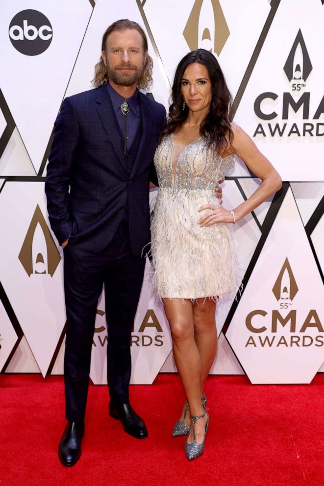 PHOTO: Dierks Bentley and Cassidy Black attend the 55th annual Country Music Association awards in Nashville, Tenn., Nov. 10, 2021.