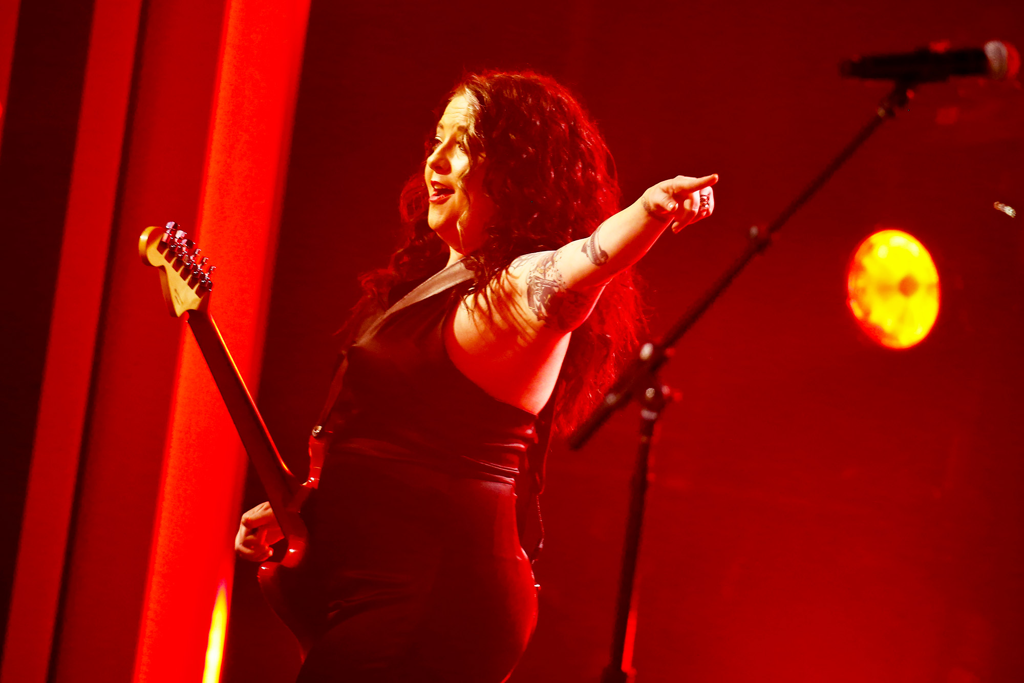 PHOTO: Ashley McBryde performs onstage during the The 54th Annual CMA Awards in Nashville, Tenn., Nov. 11, 2020.