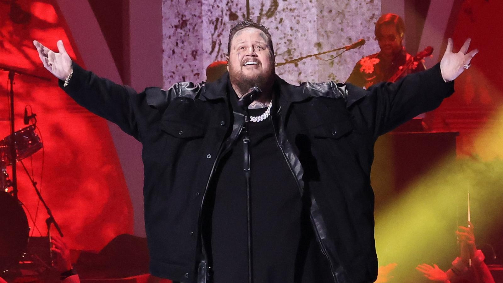 PHOTO: Jelly Roll performs during the 2024 CMT Music Awards at Moody Center, April 7, 2024, in Austin, Texas.