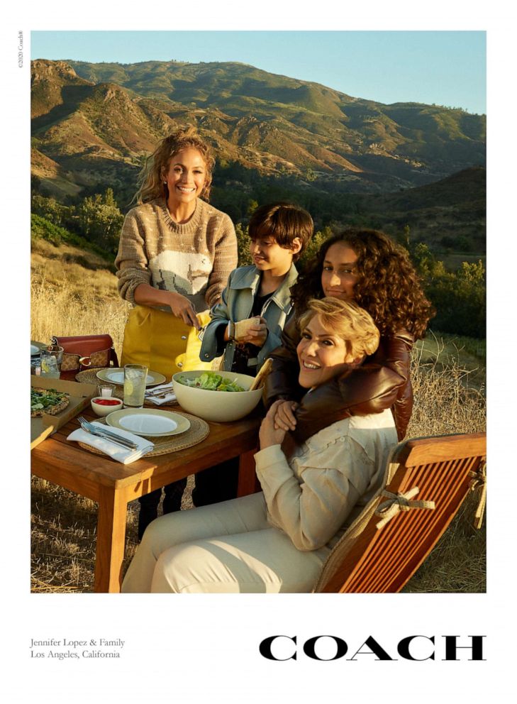 PHOTO: Jennifer Lopez stars in "Coach Family" campaign alongside her family.