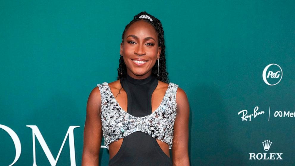 PHOTO: Coco Gauff arrives at the TIME Women of the Year Gala, March 5, 2024, in West Hollywood, Calif. 