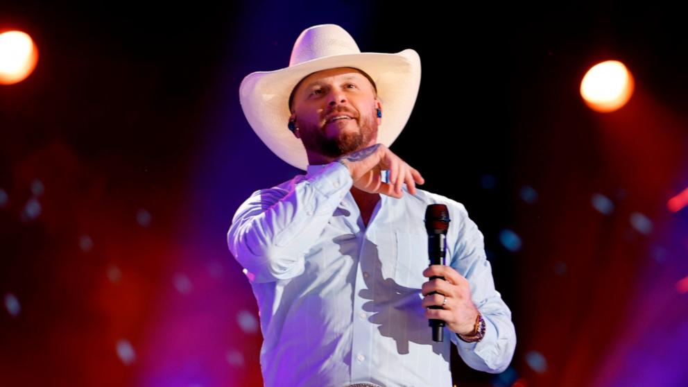 PHOTO: Cody Johnson performs onstage during the 2024 CMA Music festival at the Nissan Stadium, June 7, 2024, in Nashville, Tenn.