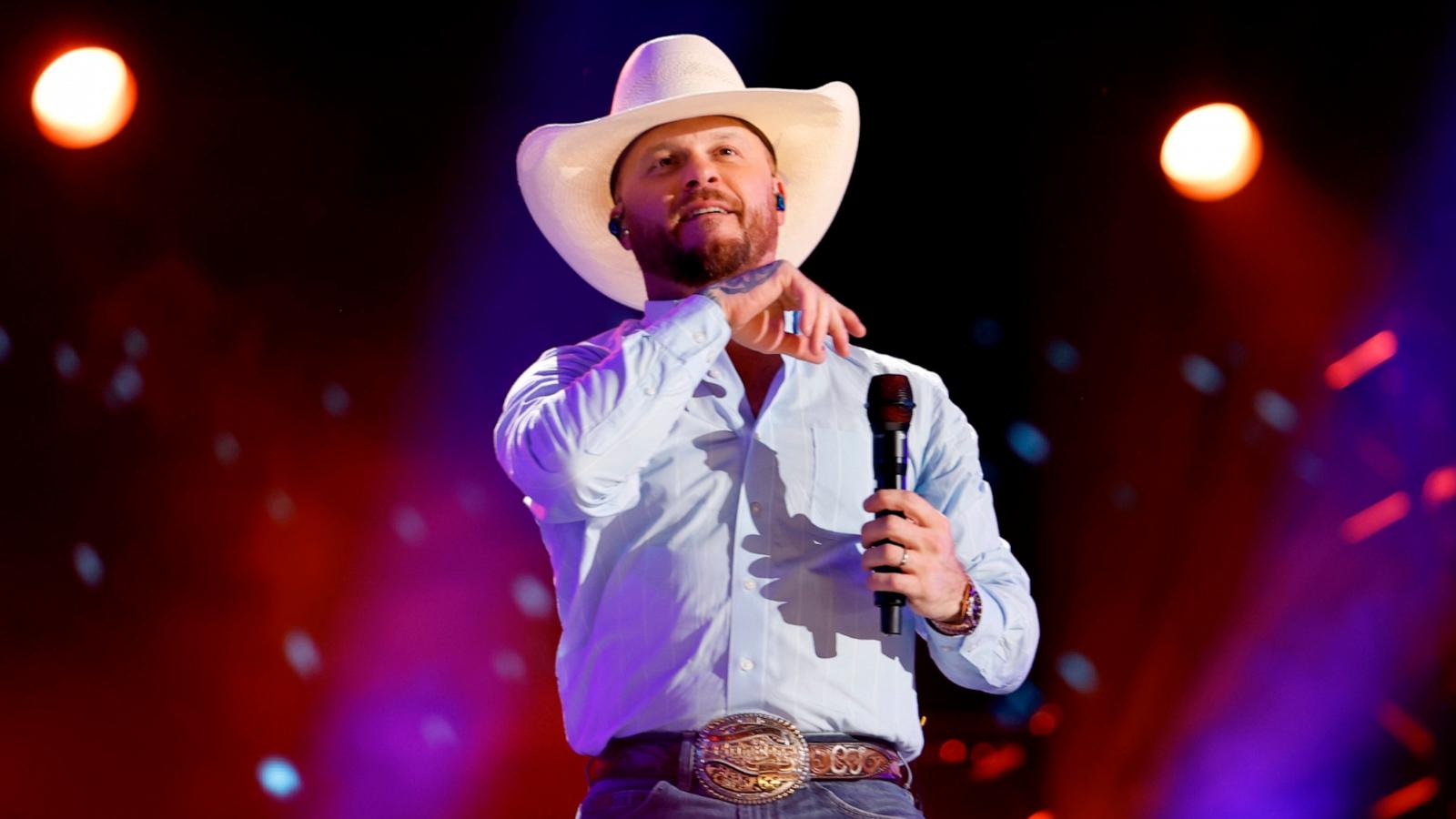 PHOTO: Cody Johnson performs onstage during the 2024 CMA Music festival at the Nissan Stadium, June 7, 2024, in Nashville, Tenn.