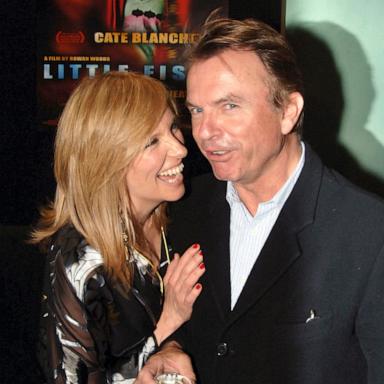 PHOTO: Toni Collette and Sam Neill attend the premiere of the film 'Little Fish' at the Dendy Opera Quays on September 05, 2005 in Sydney, Australia.