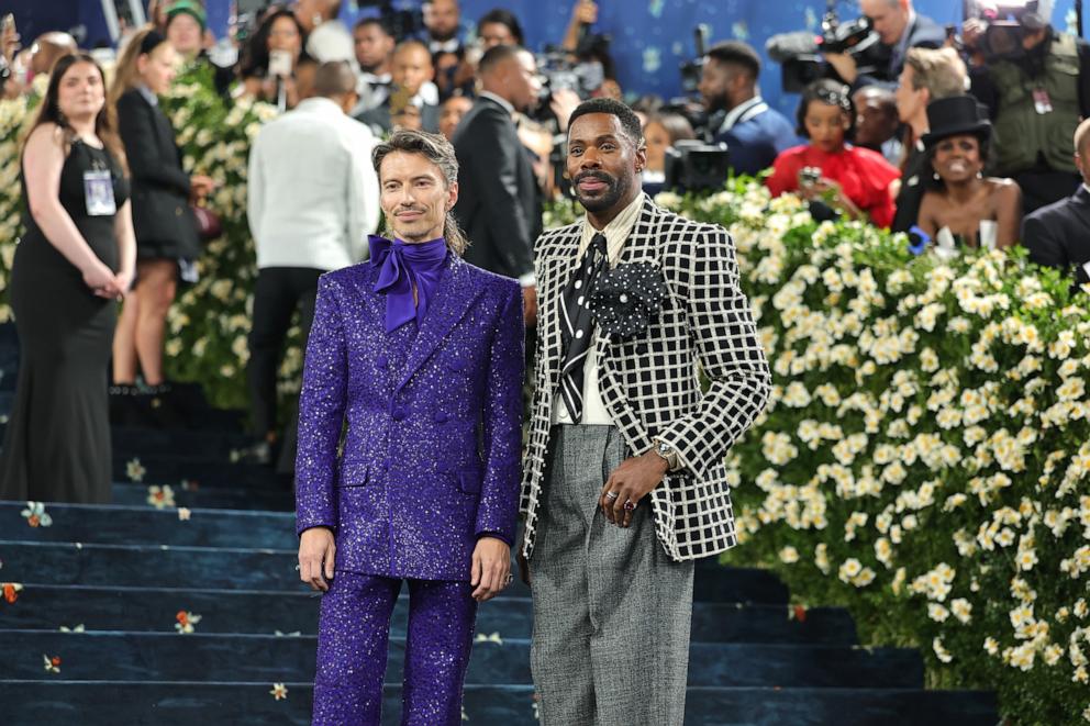 PHOTO: Raúl Domingo and Met Gala Co-Chair Colman Domingo attend the 2025 Met Gala Celebrating "Superfine: Tailoring Black Style" at the Metropolitan Museum of Art on May 05, 2025 in New York City.