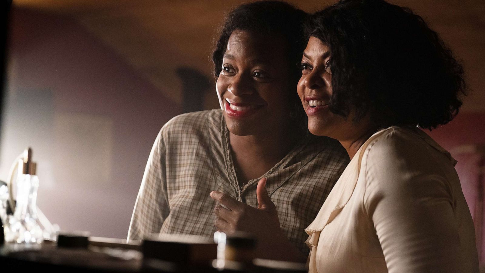 PHOTO: From left, Fantasia Barrino as Celie and Taraji P. Henson as Shug Avery in Warner Bros. Pictures' bold new take on a classic, "The Color Purple."