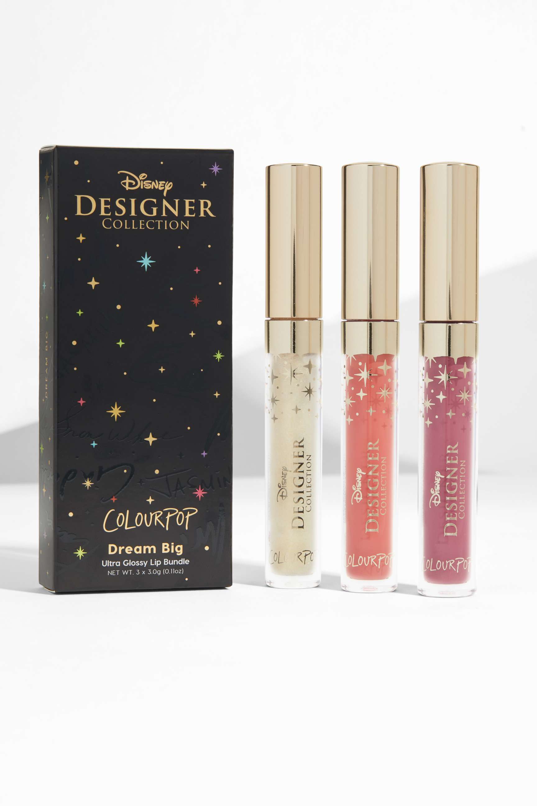 PHOTO: These three lip glosses are cleverly named Bibbidy, Bobbidy, Boo after the classic Disney movie, 'Cinderella.'