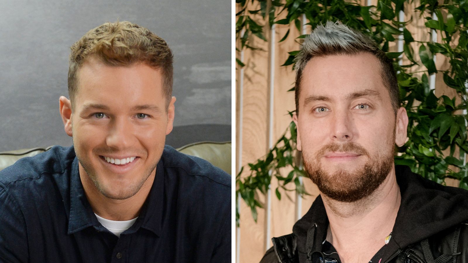 PHOTO: Colton Underwood is pictured in Mar Vista, Calif., in 2019 and Lance Bass appears at an event in West Hollywood, Calif., in 2019.