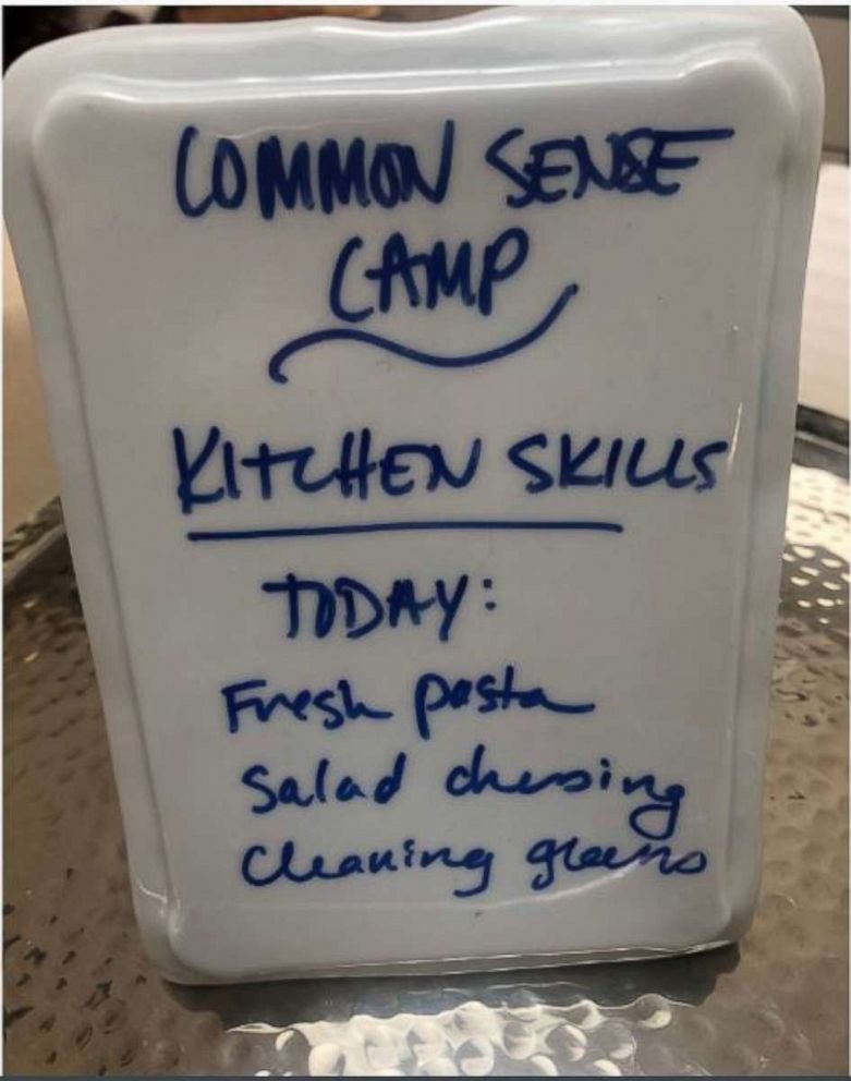 Oona Hanson's "Common Sense Camp" sign.