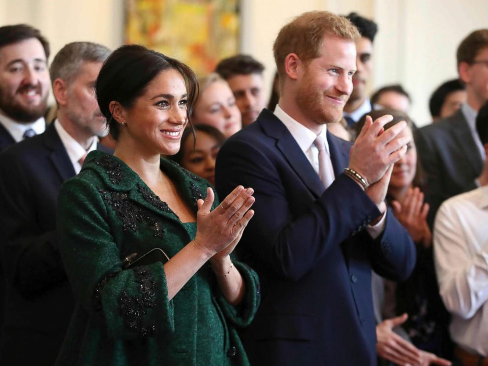 PHOTO: Britains Prince Harry and Meghan, Duchess of Sussex attend the Commonwealth Day Youth Event at Canada House in London, March 11, 2019.