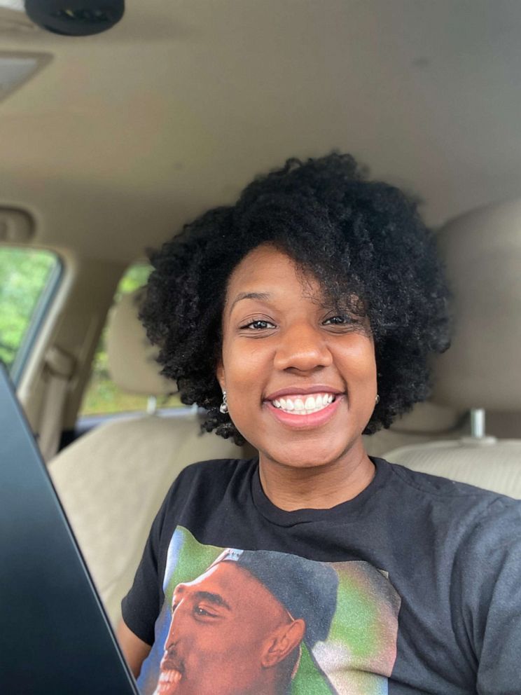 PHOTO: Brittany Cleckley, founder of iAlign Dance Company in Greensboro, North Carolina, started a laptop collection drive for students doing distance learning.