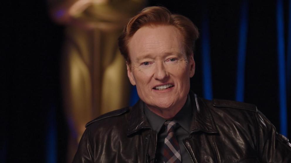 PHOTO: Conan O'Brien shares details of his role hosting the 2025 Oscars in an interview that aired Feb. 26, 2025, on "Good Morning America."