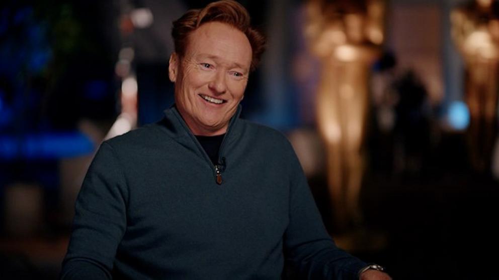 PHOTO: Conan O'Brien speaks with ABC News' Chris Connelly in an interview that aired Jan. 29, 2025, on "Good Morning America."