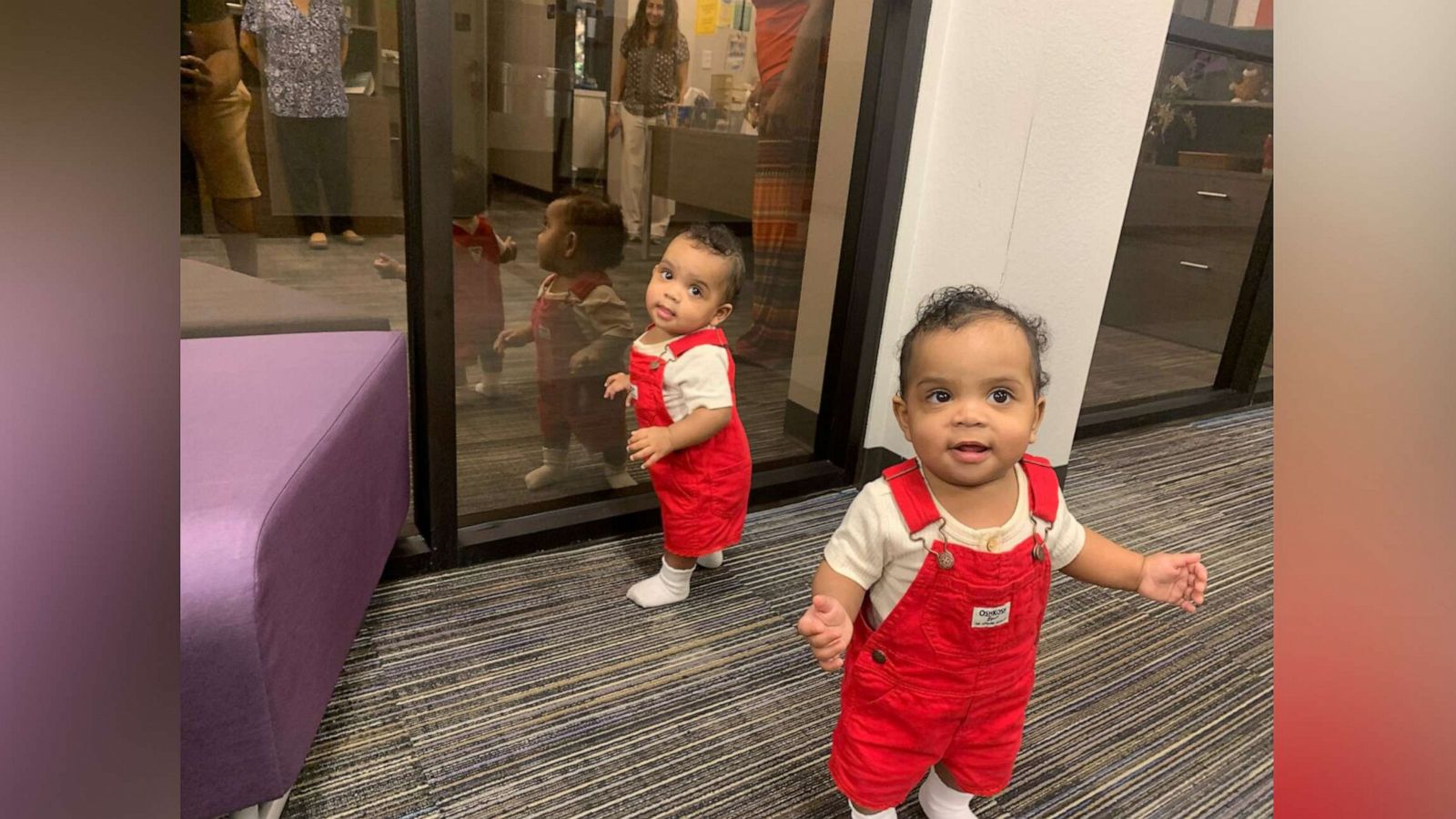 PHOTO: Twin sisters AmieLynn and JamieLynn marked a milestone by taking their first steps.