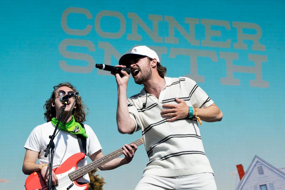 PHOTO: Conner Smith performs on the Palomino stage during day 3 of the Stagecoach Music Festival, April 27, 2025, in Indio, Calif.