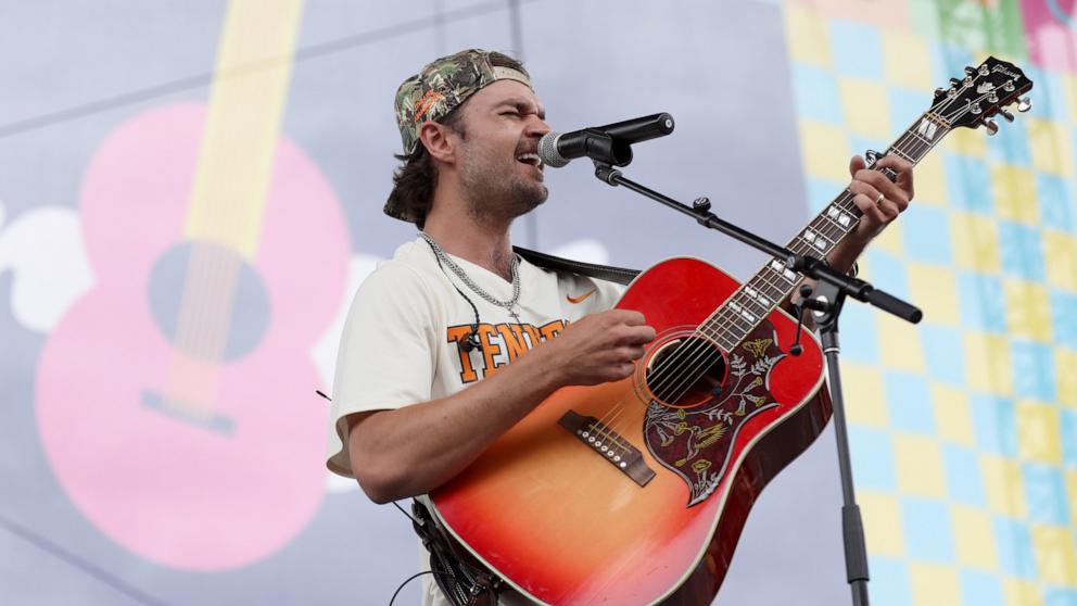 PHOTO: Conner Smith performs on the Chevy Riverfront stage during day three of CMA Fest 2025 at Riverfront Park, June 7, 2025, in Nashville, Tenn.