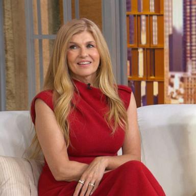 PHOTO: Connie Britton and Sam Nivola appear on "Good Morning America," on Oct. 20, 2026, in New York.