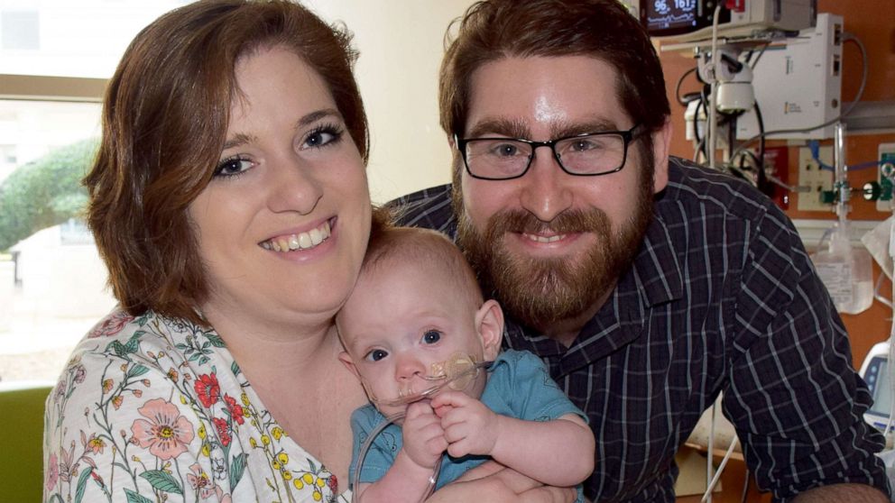 PHOTO: Connor Florio of Danbury, Connecticut, born weighing less than 11 ounces, was discharged from Blythedale Children's Hospital in New York, April 9, 2019.