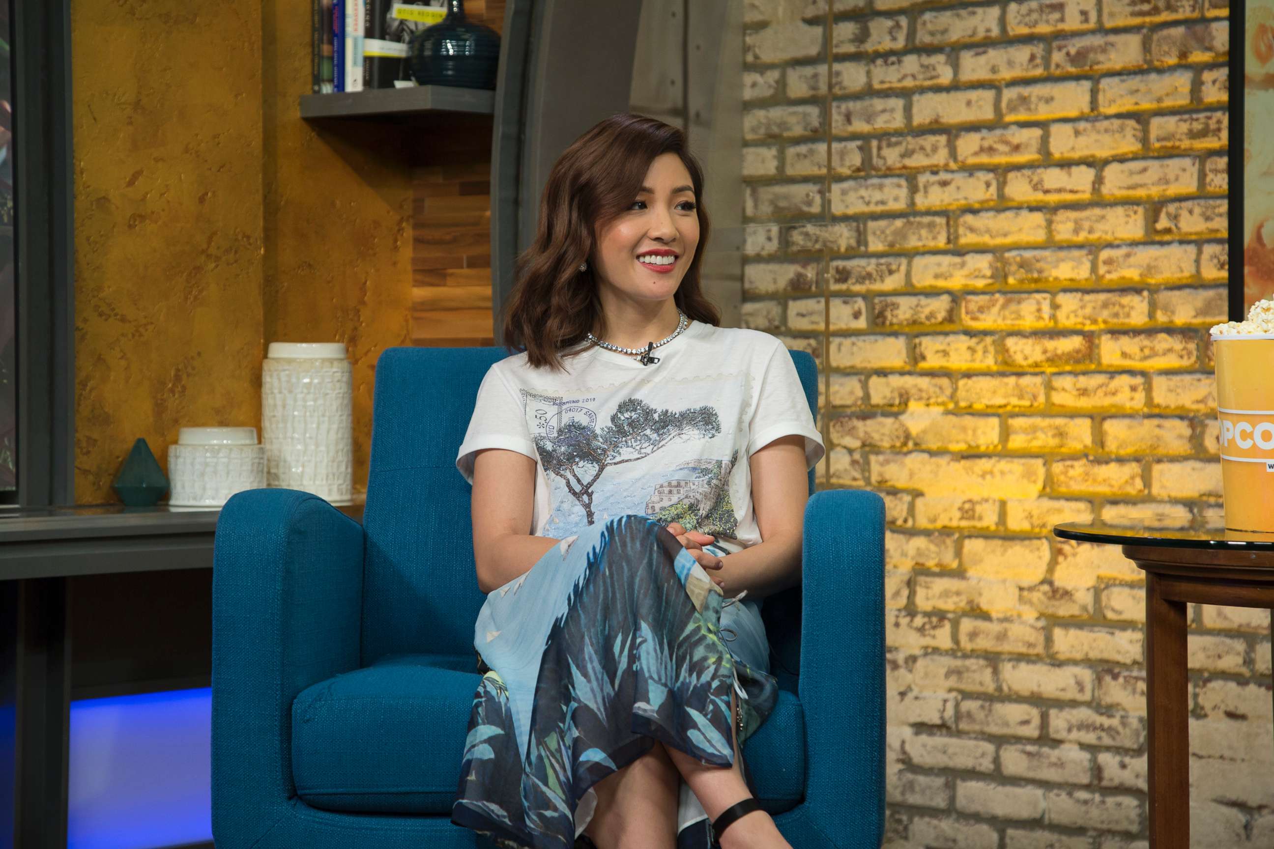 PHOTO: Constance Wu appears on "Popcorn with Peter Travers" at ABC News studios, Aug. 15, 2018, in New York City.