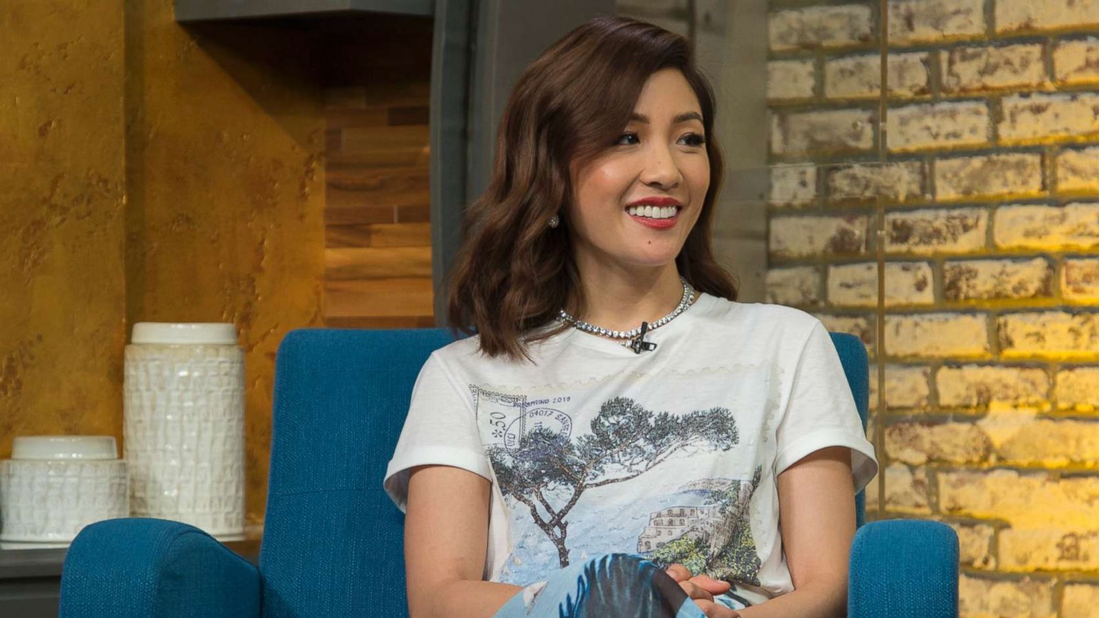 PHOTO: Constance Wu appears on "Popcorn with Peter Travers" at ABC News studios, Aug. 15, 2018, in New York City.