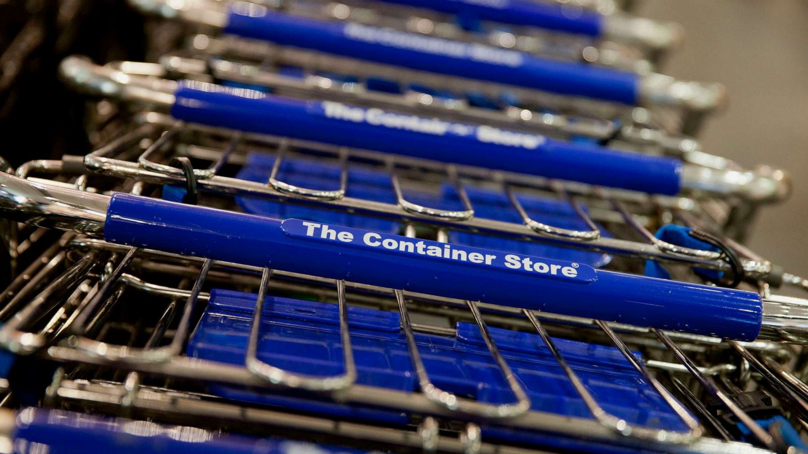 PHOTO: Container Store shopping carts are seen in New York on Nov. 4, 2013.