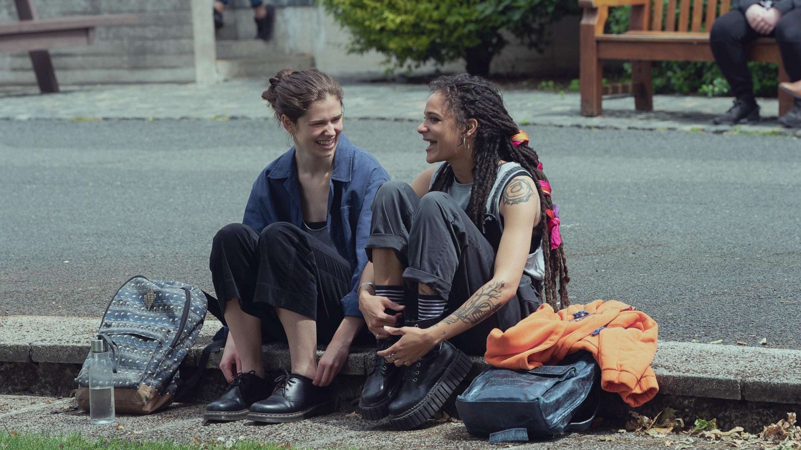 PHOTO: Alison Oliver as Frances and Sasha Lane as Bobbi in a scene from "Conversations with Friends."