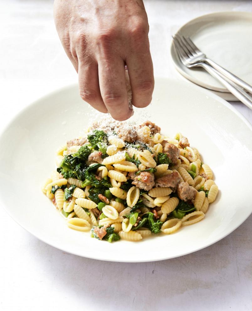 PHOTO: A bowl of Rocco DiSpirito's cavatelli with broccoli rabe and sausage.