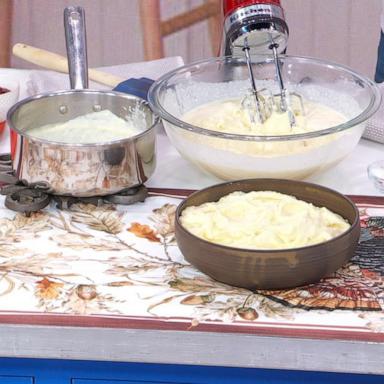 PHOTO: Garlic mashed potatoes made with creme fraiche.