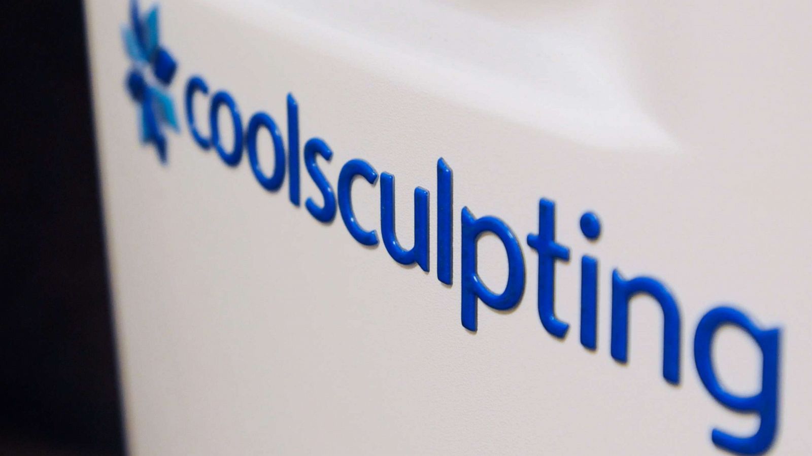 PHOTO: Coolsculpting logo on a machine.