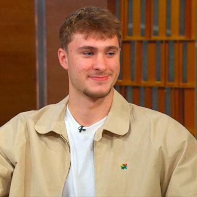 PHOTO: Cooper Flagg appears on Good Morning America ahead of the NBA Draft, June 25, 2025.