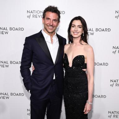 PHOTO: Bradley Cooper and Anne Hathaway attend the National Board Of Review 2024 Awards Gala, Jan. 11, 2024, in New York.