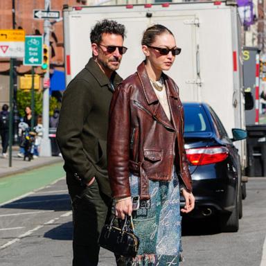 PHOTO: Gigi Hadid and Bradley Cooper are seen on February 27, 2024 in New York City.