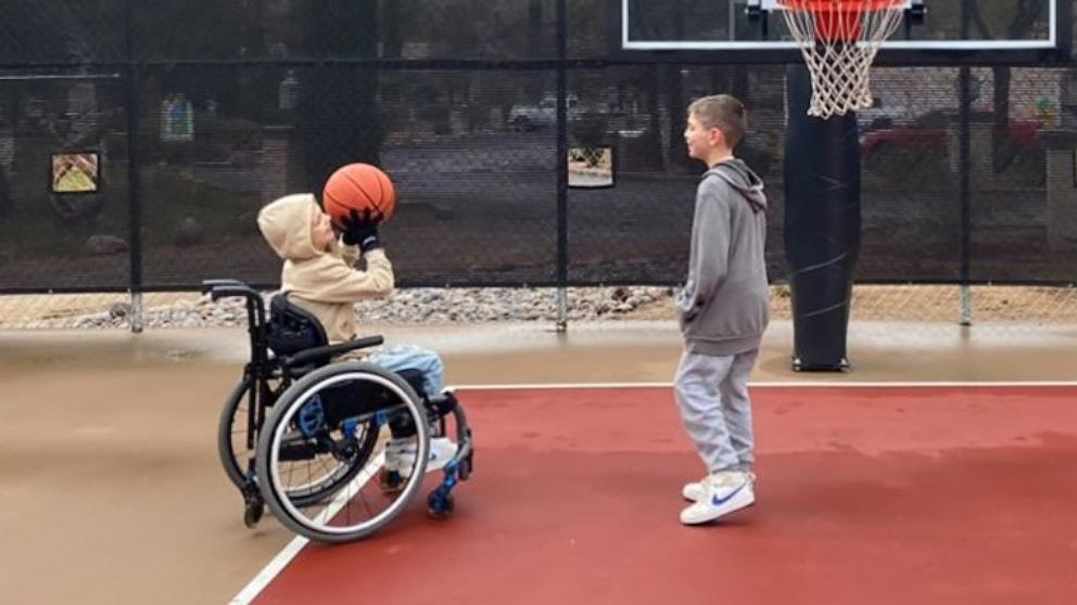 PHOTO: Cooper Roberts, 10, of Illinois, was paralyzed in the July 4, 2022, shooting in Highland Park, Ill.