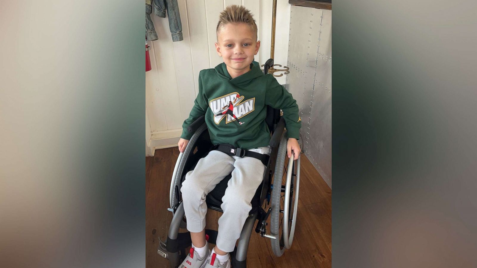 PHOTO: Cooper Roberts, 8, is now home recovering after being left paralyzed in the July 4, 2022, shooting in Highland Park, Ill.