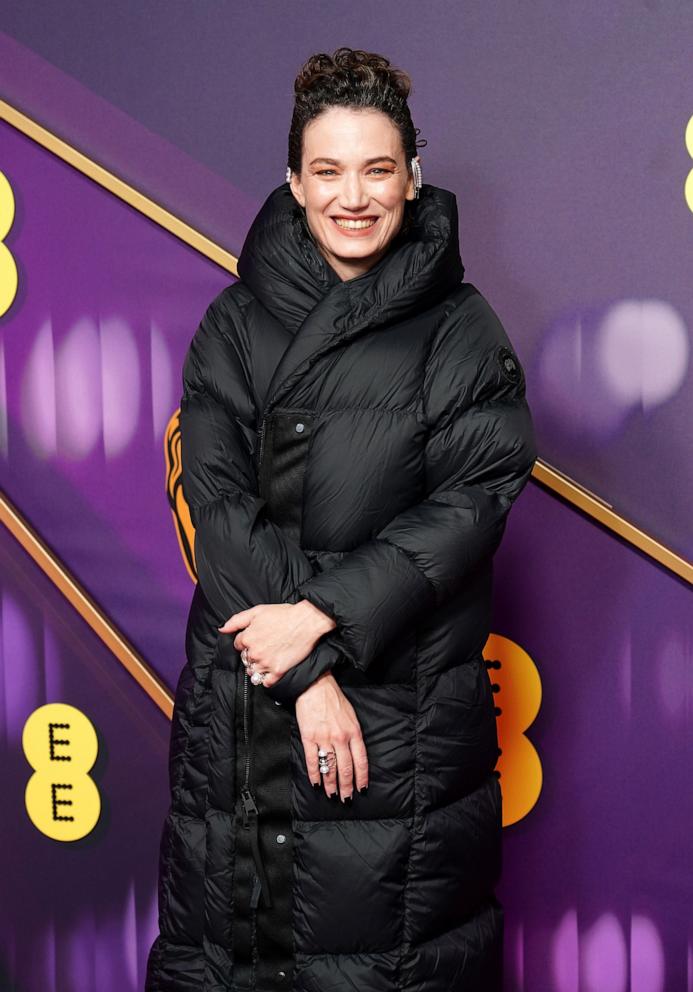 PHOTO: Coralie Fargeat attending the 78th British Academy Film Awards at the Royal Festival Hall, Southbank Centre, London, February 16, 2025.