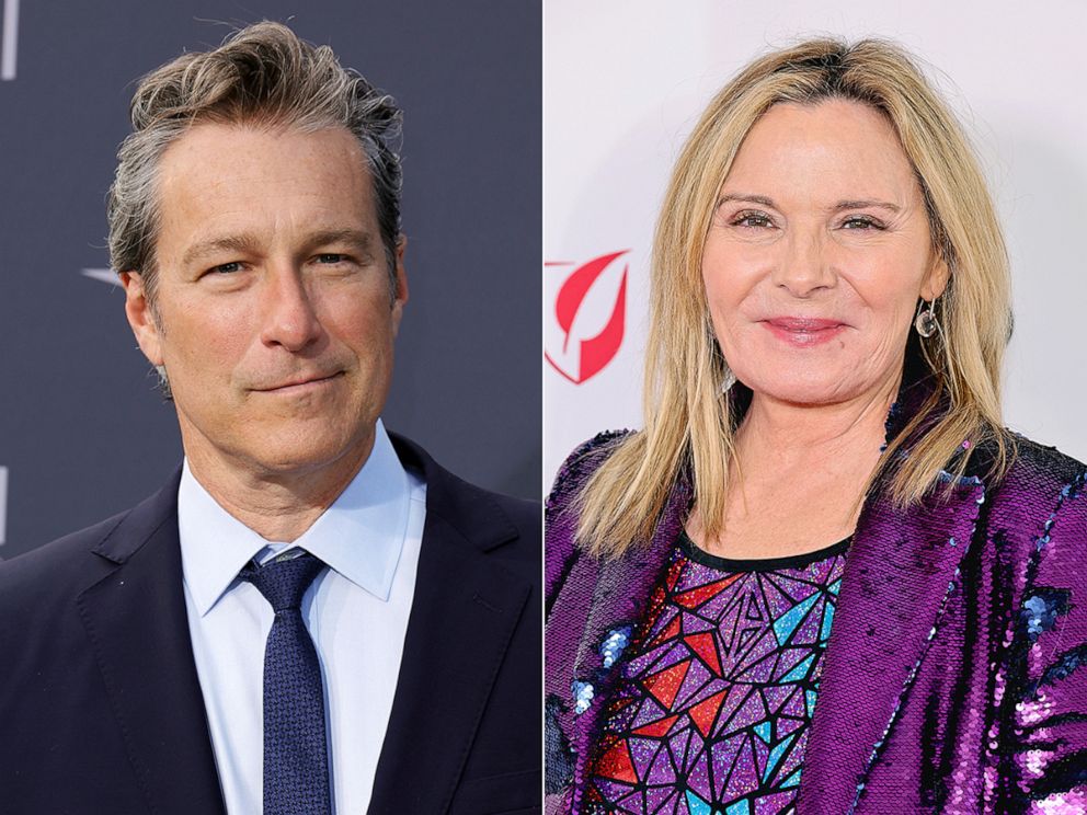 PHOTO: John Corbett attends the 48th AFI Life Achievement Award Gala Tribute celebrating Julie Andrews, June 9, 2022, in Hollywood, Calif. Kim Cattrall attends "Happy Clothes: A Film About Patricia Field", June 15, 2023, in New York.