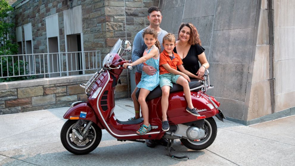 PHOTO: Adam Seth Litwin with his wife, Claire, and their two children.