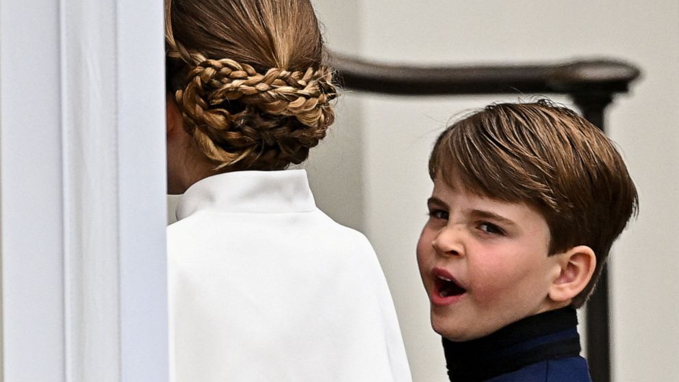 PHOTO: Britain's Prince Louis yawns as he arrives at Westminster Abbey for King Charles' coronation ceremony, in London, May 6, 2023.