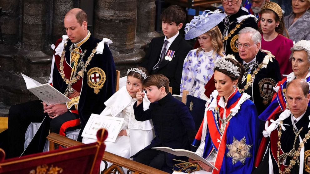 PHOTO: The Royals attend the Coronation of King Charles III and Queen Camilla at Westminster Abbey on May 6, 2023 in London.