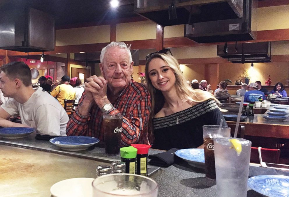 PHOTO: Carly Boyd is pictured with her grandfather Shelton Mahala in an undated handout photo.