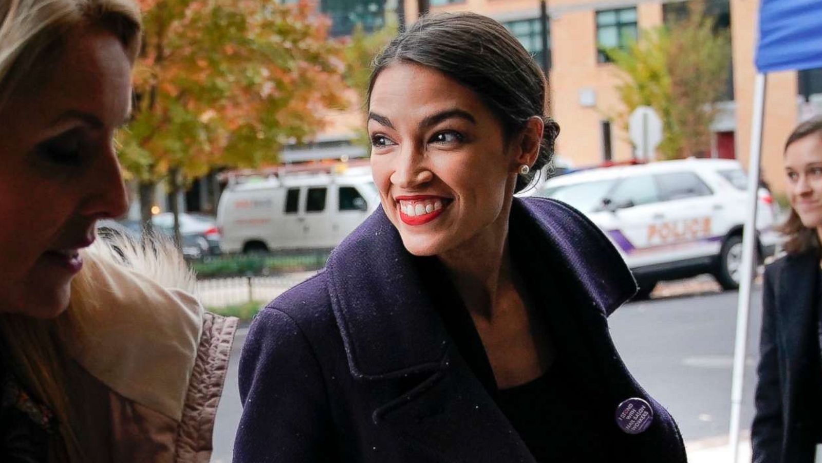 PHOTO: Rep.-elect Alexandria Ocasio-Cortez, D-NY., arrives for orientation for new members of Congress, Nov. 13, 2018, in Washington D.C.