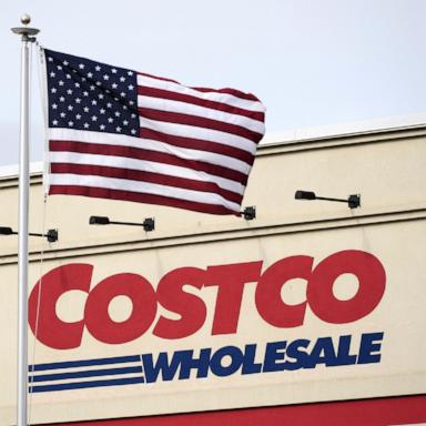 PHOTO: An American flag flies outside a Costco Warehouse in Cranberry, Pa., March 7, 2025.
