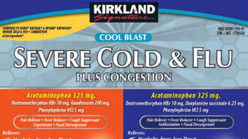 PHOTO: Costco is recalling some packs of Kirkland Signature Severe Cold & Flu Plus Congestion caplets.