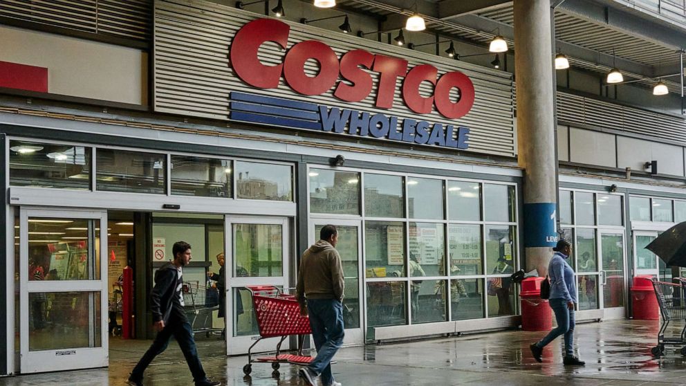 PHOTO: Shoppers outside a Costco store in New York on May 20, 2023.
